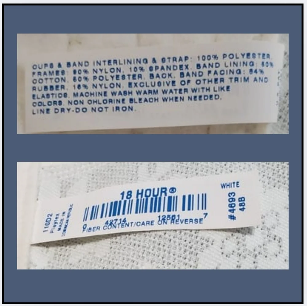 🔥 VTG / NEW / PLAYTEX 18hr BRA / WHITE - Picture 6 of 13